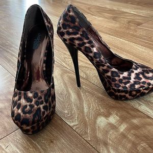 Charlotte Russe platform cheetah stilettos